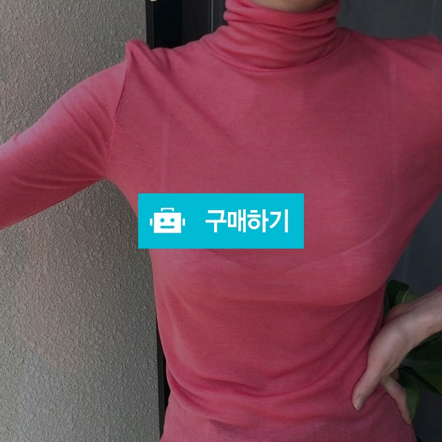 시스루 슬림 무지 폴라티 / 샵일공일 / 디비디비 / 구매하기 / 특가할인