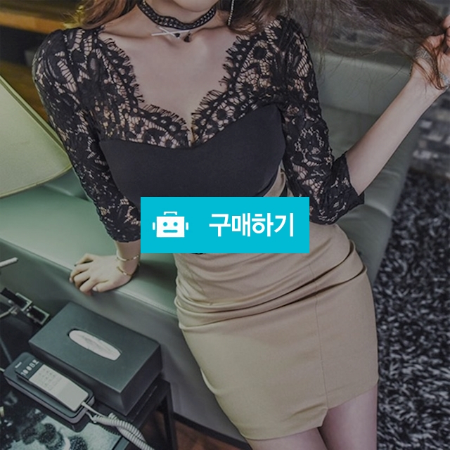 배색 레이스 정장 홀복 원피스 섹시 오피스룩 / 와드팩토리 / 디비디비 / 구매하기 / 특가할인
