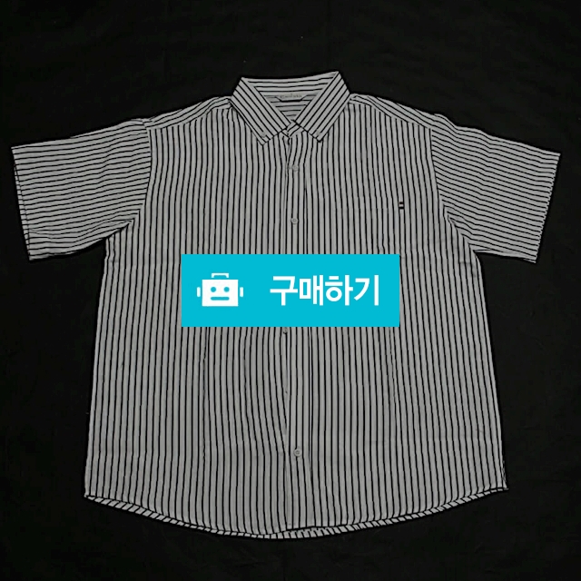 SOLD OUT [BIG SIZE] 화이트 반팔 스트라이프 셔츠 / 제주포인트님의 스토어 / 디비디비 / 구매하기 / 특가할인