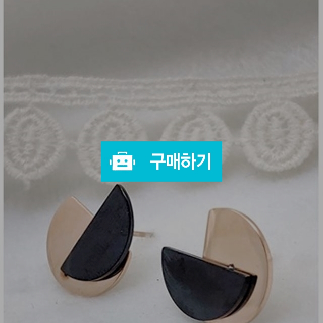 써지컬스틸 더블 반달 이어링 BLS009 / 오키드님의 스토어 / 디비디비 / 구매하기 / 특가할인
