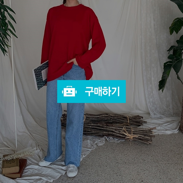 봄신상 데일리 베이직 라운드 니트 ♡7color♡ / 가빈뚠 / 디비디비 / 구매하기 / 특가할인