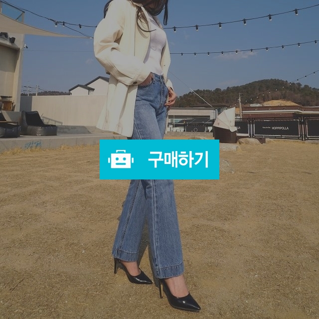 하이웨스트 데님 부츠컷 롱 청바지 / 기다리다for / 디비디비 / 구매하기 / 특가할인