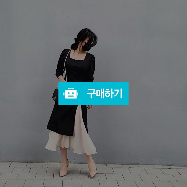 하트넥 시폰 레이어드 정장 하객 격식 원피스 / 비컴 / 디비디비 / 구매하기 / 특가할인
