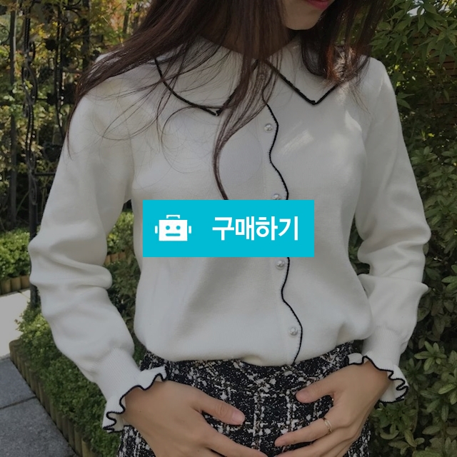 진주 물결 카라 니트 / 스타일도담 / 디비디비 / 구매하기 / 특가할인