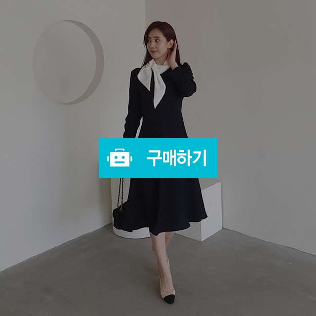 스카프 배색 원피스 / 반이님의 스토어 / 디비디비 / 구매하기 / 특가할인