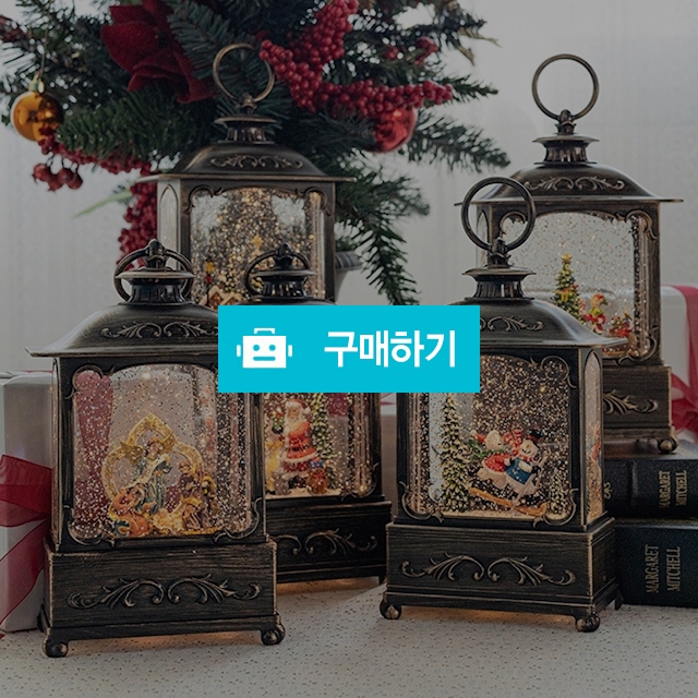 크리스마스워터볼 직사각 랜턴 오르골 스노우볼 / 트래블앤쿡 / 디비디비 / 구매하기 / 특가할인