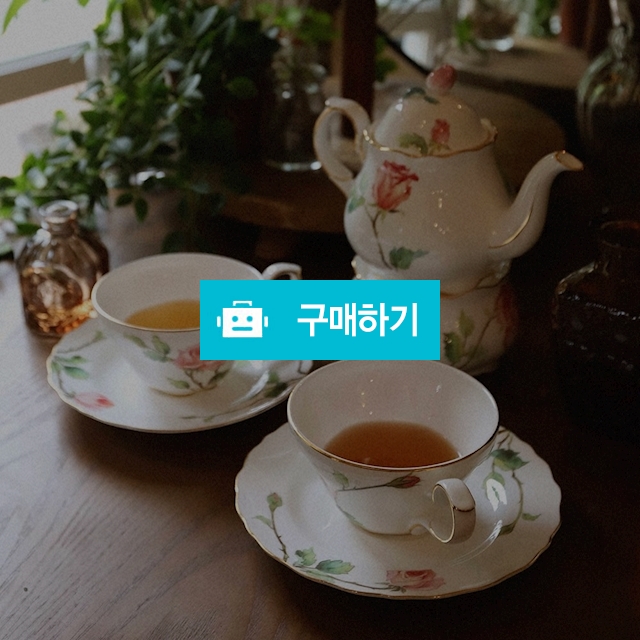 (티로직) 로즈가든 2인 티파티 세트 3P (컵소서 2P, 티포트 1P)/독일 티웨어 브랜드 / maxplus / 디비디비 / 구매하기 / 특가할인