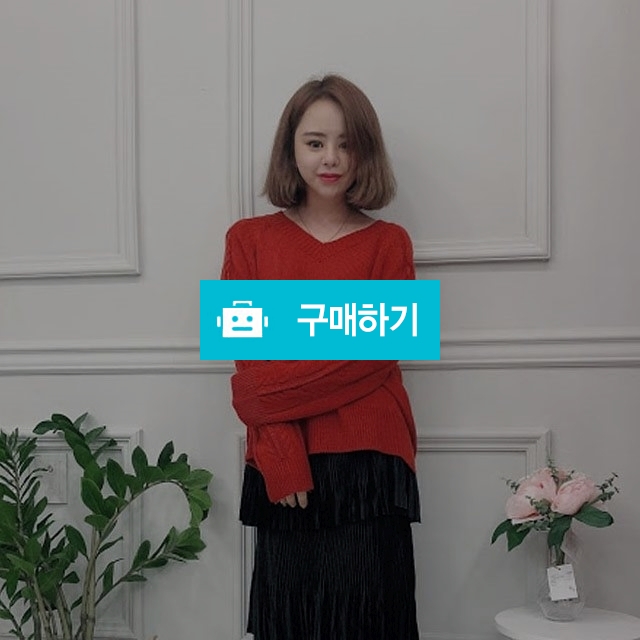 루즈핏 브이넥 언발 꽈배기니트 / 달리빈님의 스토어 / 디비디비 / 구매하기 / 특가할인
