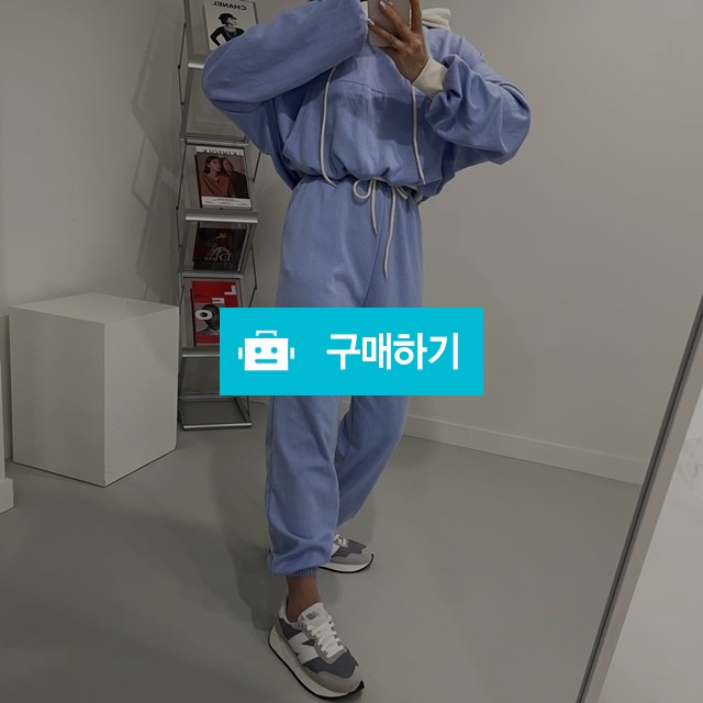 어반조이 크롭후드티 조거팬츠 배색 트레이닝 셋업 / 어반조이 / 디비디비 / 구매하기 / 특가할인