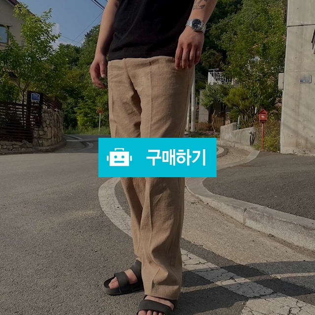 남녀공용 밴딩 린넨 팬츠 / 민클로즈 / 디비디비 / 구매하기 / 특가할인