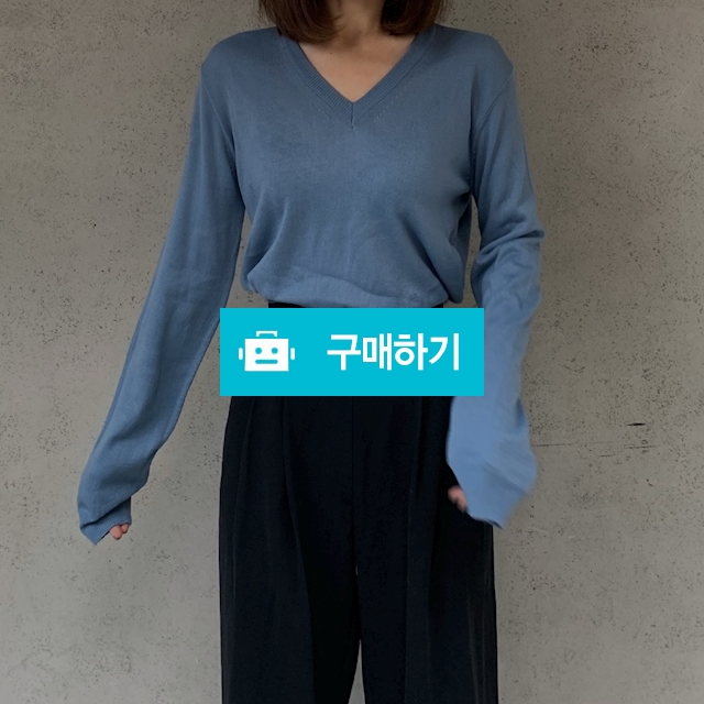 루즈핏 브이넥 니트 스웨터 / 비마이비러브님의 스토어 / 디비디비 / 구매하기 / 특가할인