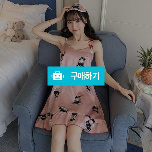 핑크토끼 원피스 실크잠옷 파자마 / 리봉샵 / 디비디비 / 구매하기 / 특가할인