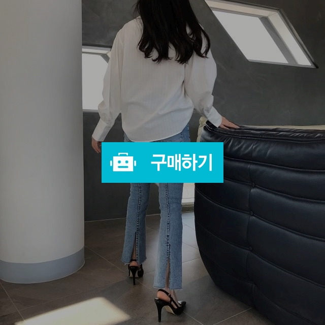 핀턱 하이웨스트 일자핏 데님팬츠 / 기다리다for / 디비디비 / 구매하기 / 특가할인