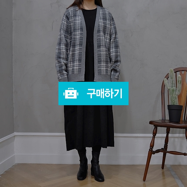 남녀공용 빈티지 체크 울가디건 / you are special / 디비디비 / 구매하기 / 특가할인