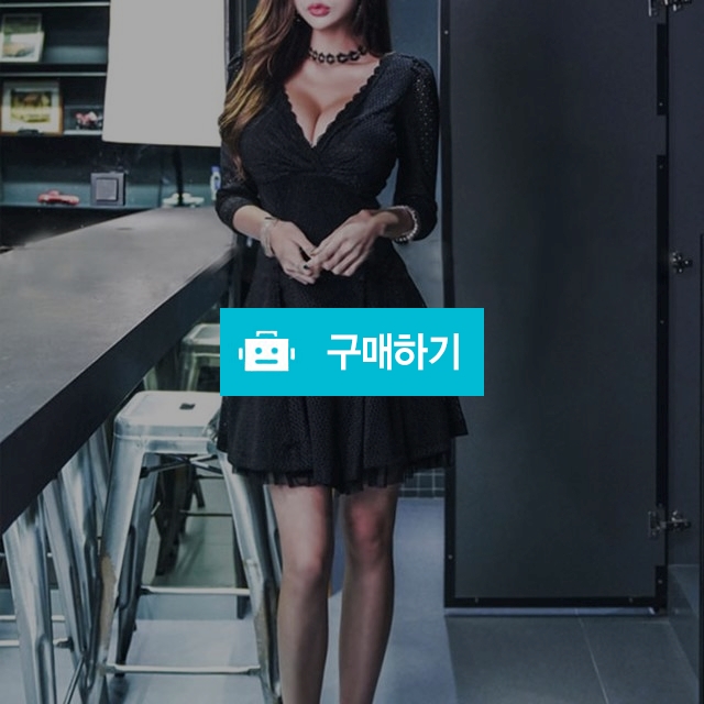 블랙 플레어 레이스 파티 원피스 섹시홀복 / 와드팩토리 / 디비디비 / 구매하기 / 특가할인