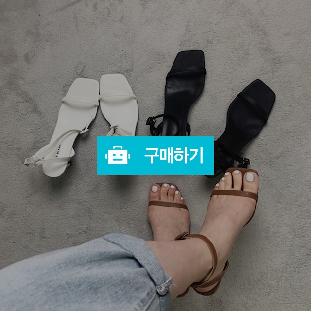 스퀘어 스트랩 레더 미들힐 / 글로제이 / 디비디비 / 구매하기 / 특가할인