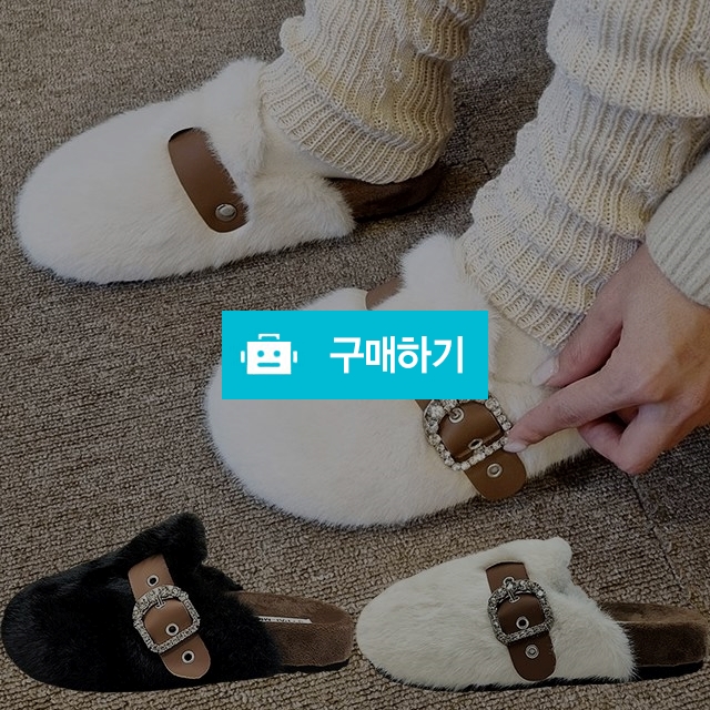 여성방한화 보스턴 비즈장식 스트랩 털슬리퍼 3cm굽 방한슬리퍼 여성캐주얼화 털실내화 / 마리오탈라리코님의 스토어 / 디비디비 / 구매하기 / 특가할인