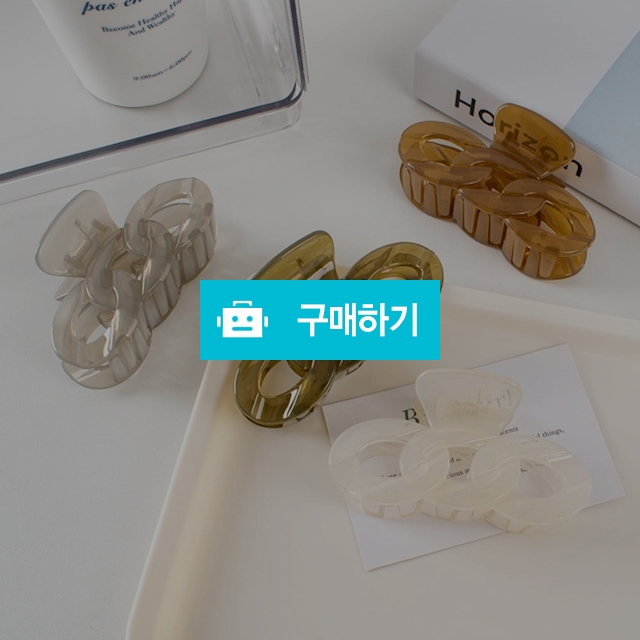 체인 트위스트 블록 헤어 집게핀 3p / 앤어바웃 / 디비디비 / 구매하기 / 특가할인