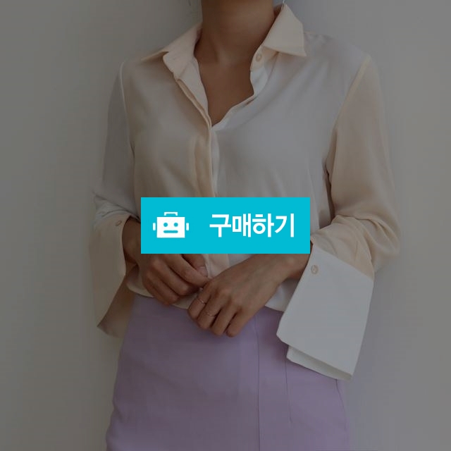 배색 카라 커프스 블라우스 / 옹드로이님의 스토어 / 디비디비 / 구매하기 / 특가할인
