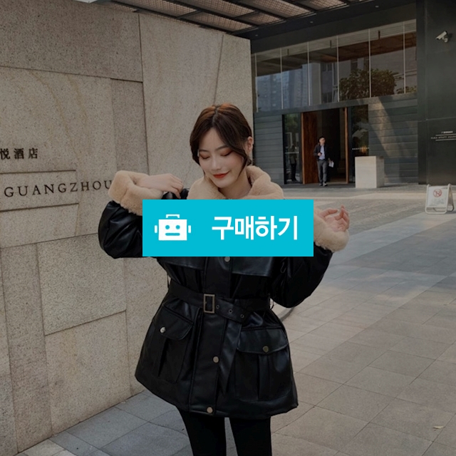 딕펑스 벨티드 레더 무스탕 트렌치 자켓 / goodlove님의 스토어 / 디비디비 / 구매하기 / 특가할인