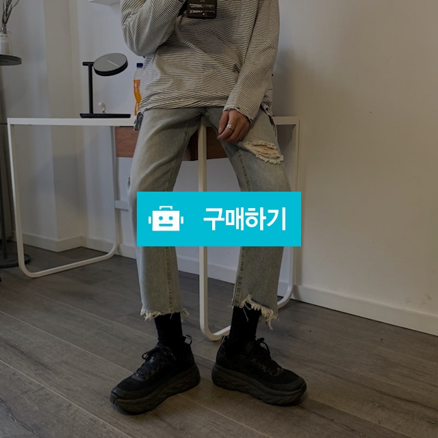 남자 빈티지 찢청 컷팅진 / THELOON / 디비디비 / 구매하기 / 특가할인
