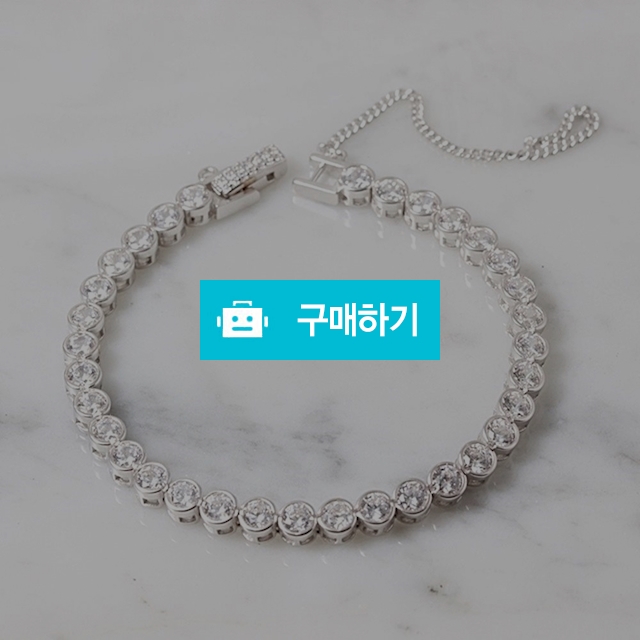 라운드 테니스 원형 은팔찌 925실버 큐빅 고급스러운 여성 럭셔리 데일리 순은 커플 친구 / 차차실버 / 디비디비 / 구매하기 / 특가할인