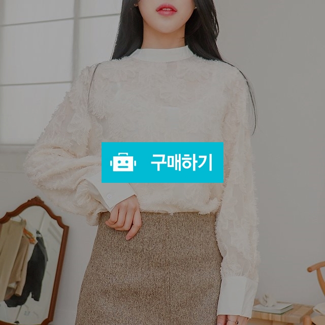 시스루 레이스 플라워 패턴 블라우스 / 아임모던님의 스토어 / 디비디비 / 구매하기 / 특가할인
