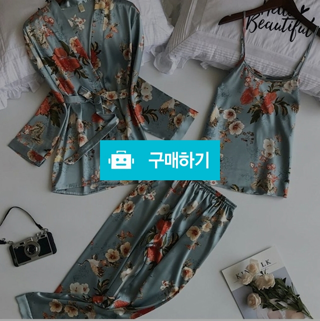 플라워실크잠옷세트 / 봄이마미 / 디비디비 / 구매하기 / 특가할인