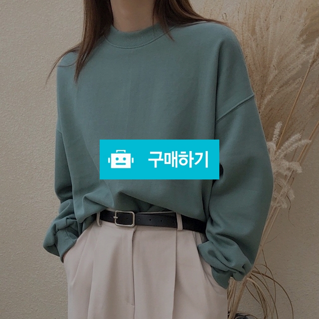 루즈핏 라운드 무지 베이직 기모 맨투맨 / 쏘울미의 톡톡 스타일 / 디비디비 / 구매하기 / 특가할인