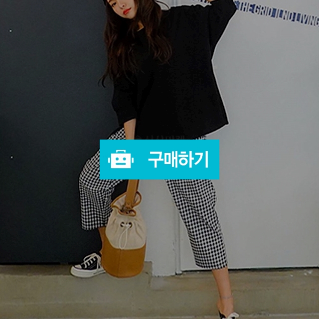 여자 체크 밴딩 면 배기팬츠 / 도도해닷컴 / 디비디비 / 구매하기 / 특가할인