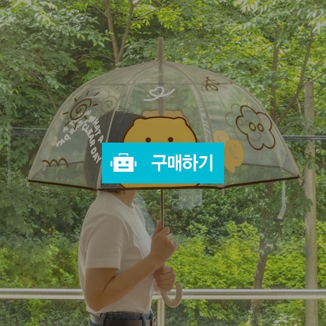 카카오프렌즈 60우산 돔형 8K 투명 장우산 춘식이 / 설래임 / 디비디비 / 구매하기 / 특가할인