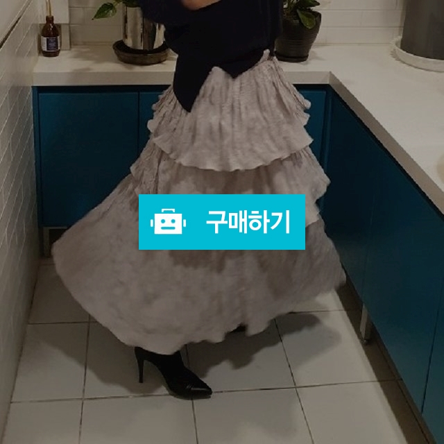 플리츠 주름 캉캉 밴딩 롱 스커트 / baglemarket님의 스토어 / 디비디비 / 구매하기 / 특가할인