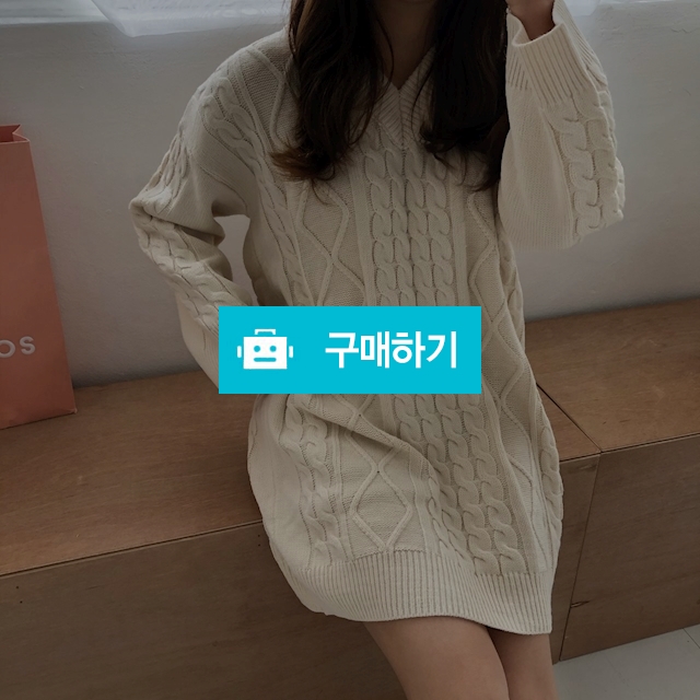 보노 꽈배기 브이넥 니트원피스 / 비글램님의 스토어 / 디비디비 / 구매하기 / 특가할인