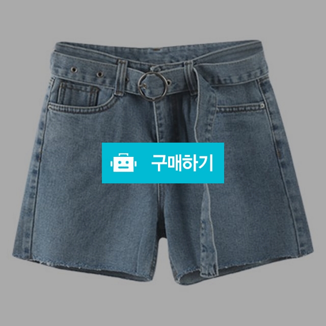 허리벨트 반데님팬츠-(블루) size: L / 시크세크 / 디비디비 / 구매하기 / 특가할인