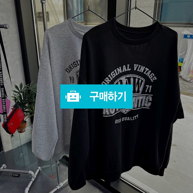 남자 봄 맨투맨 할리데이비슨 티셔츠 오버핏 / 스월빈 / 디비디비 / 구매하기 / 특가할인