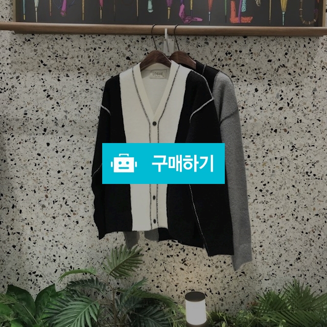 리버스 배색 가디건  / 위버스코 / 디비디비 / 구매하기 / 특가할인
