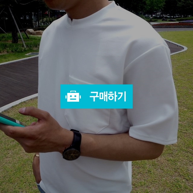 넥 슬릿 포켓 라운드 티셔츠 / 민클로즈 / 디비디비 / 구매하기 / 특가할인