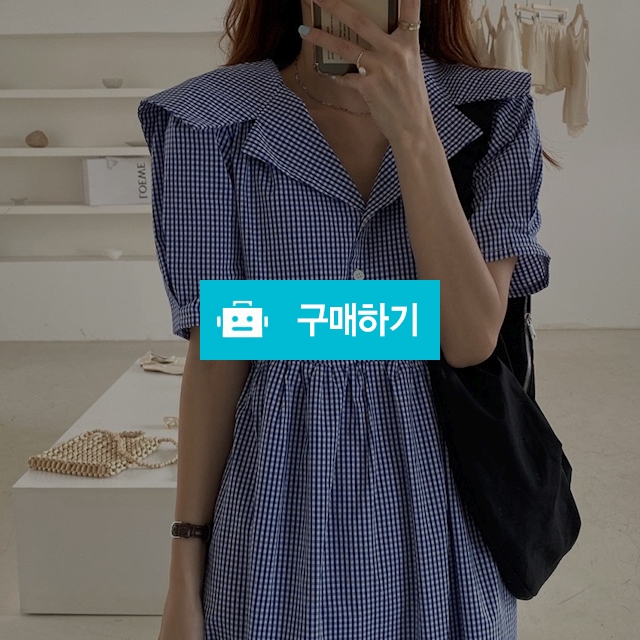 빅카라 세라 케이프 반오픈 허리끈 체크 패턴 여름 원피스 2color 데일리 하객 바캉스 / 티엘유님의 스토어 / 디비디비 / 구매하기 / 특가할인