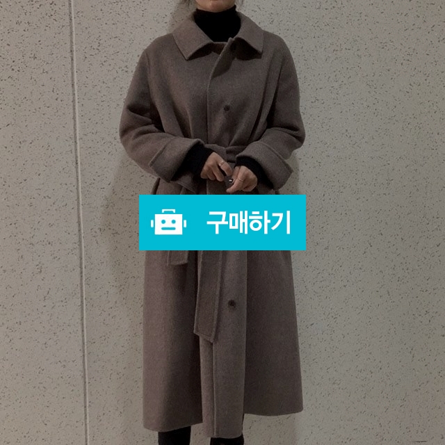 핸드메이드 허리끈 울 롱코트 / 소이라인 / 디비디비 / 구매하기 / 특가할인