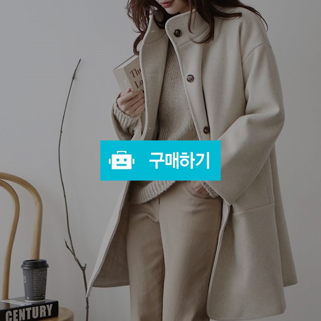 루즈핏 하이넥 누빔 오니 퍼프 롱 울 자켓 / 쏘울미의 톡톡 스타일 / 디비디비 / 구매하기 / 특가할인