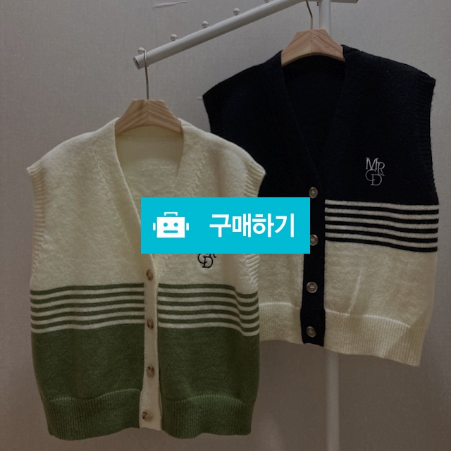 심플 스트라이프 조끼  / 지영쌀롱 / 디비디비 / 구매하기 / 특가할인