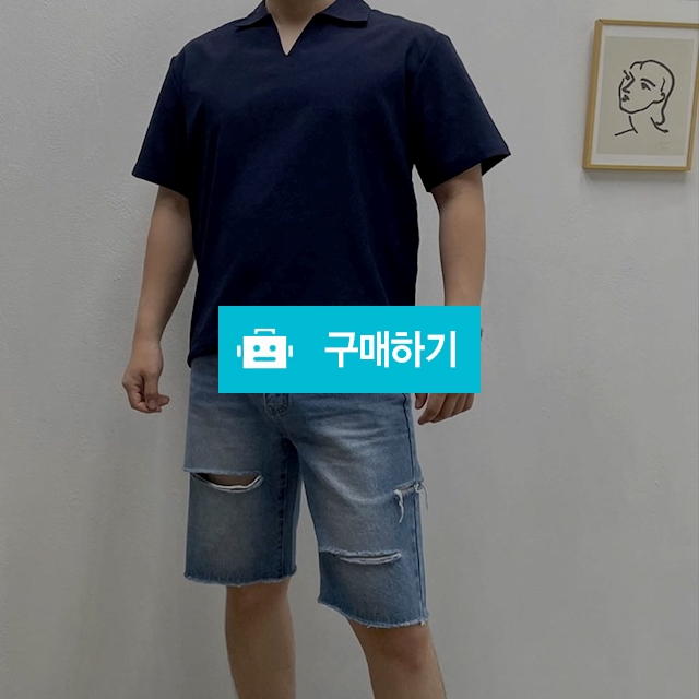 남녀공용 4부 허벅지 찢청 반바지 / 민클로즈 / 디비디비 / 구매하기 / 특가할인