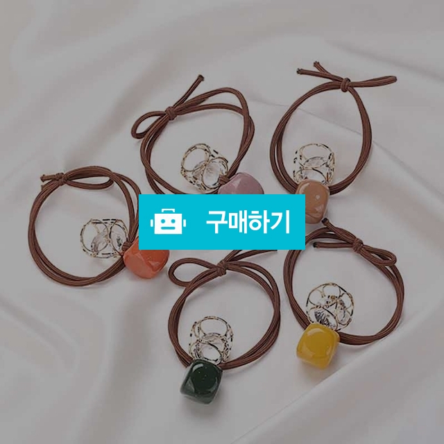 [오늘발송] 트윙클 큐브 헤어 머리끈 5P SET / 앤어바웃 / 디비디비 / 구매하기 / 특가할인