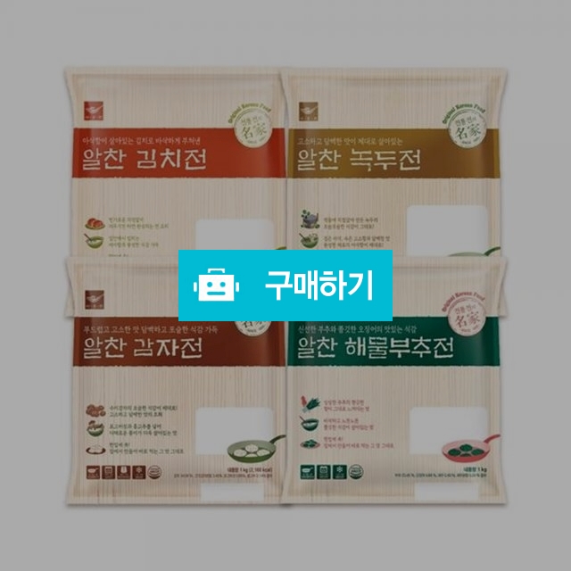 사옹원 해물부추전+녹두전+ 감자전+ 김치전 4종 4kg / 현스 / 디비디비 / 구매하기 / 특가할인