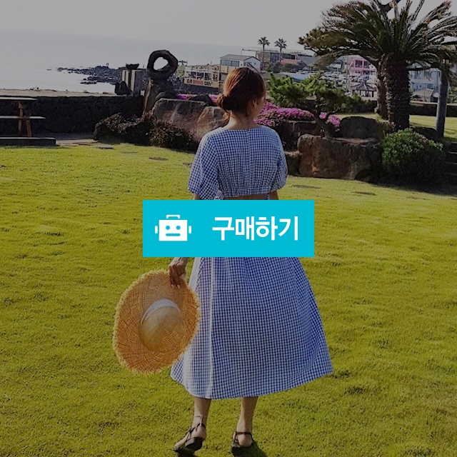 스퀘어 체크 뒤트임 원피스 / 라비융 RaviYung / 디비디비 / 구매하기 / 특가할인