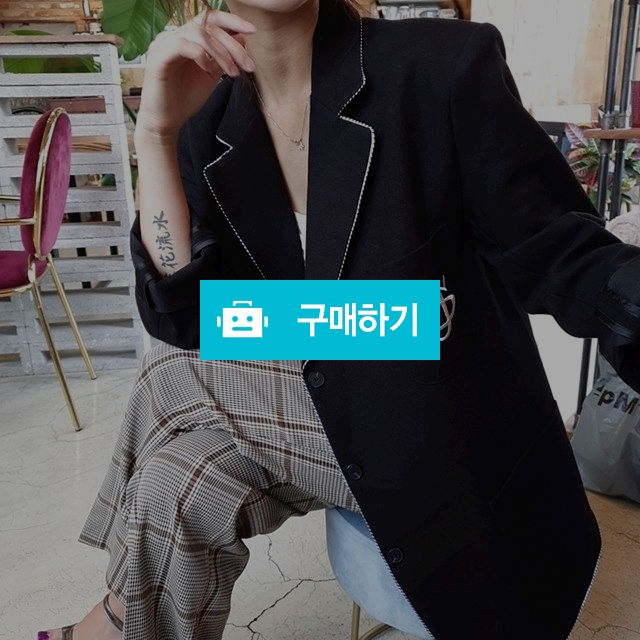 오버핏 테일러드 카라 포켓 자수로고 싱글 자켓 / 소울드레스jy / 디비디비 / 구매하기 / 특가할인