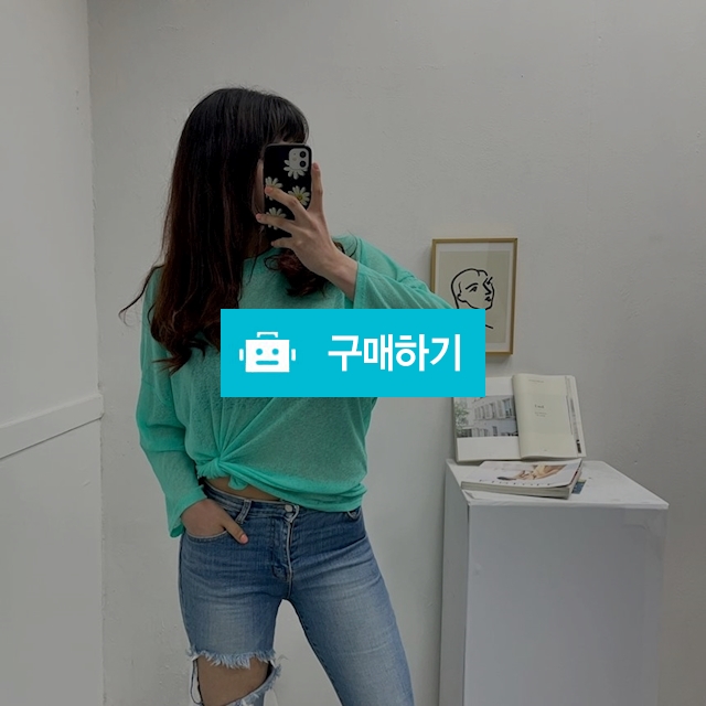 [빅사이즈] 여성 여름 거즈 시스루 긴팔 티셔츠 / 민클로즈 / 디비디비 / 구매하기 / 특가할인