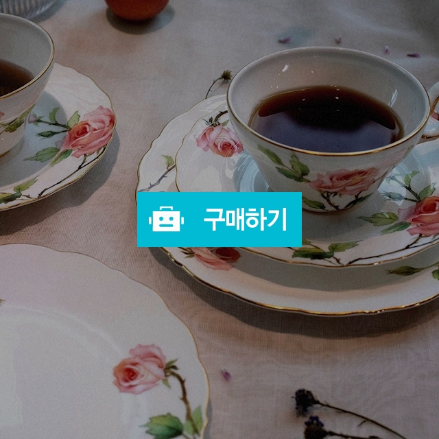 (티로직) 로즈가든 2인 트리오 세트 4P (컵소서 2P, 접시(S) 2P)/독일 티웨어 브랜드 / maxplus / 디비디비 / 구매하기 / 특가할인