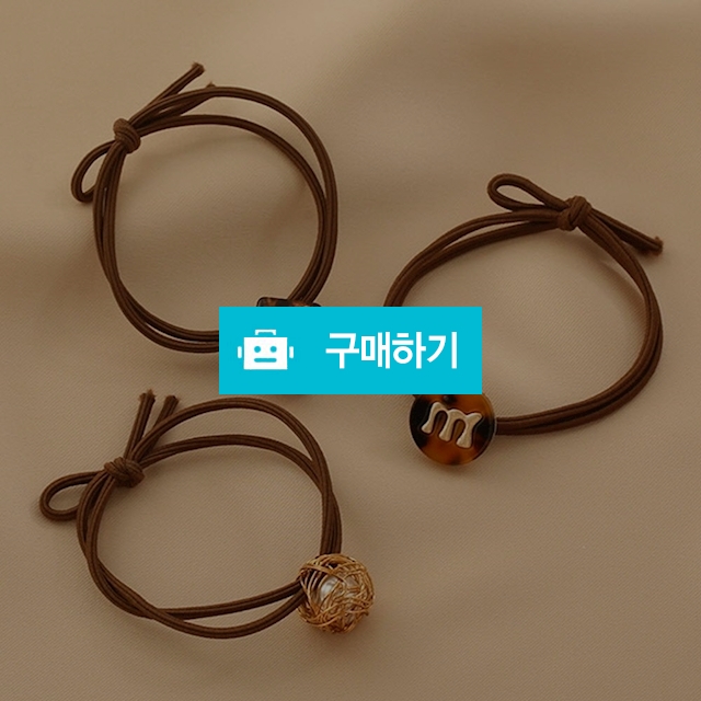 레오파드 스퀘어 골드 써클 헤어 머리끈 3p / 앤어바웃 / 디비디비 / 구매하기 / 특가할인