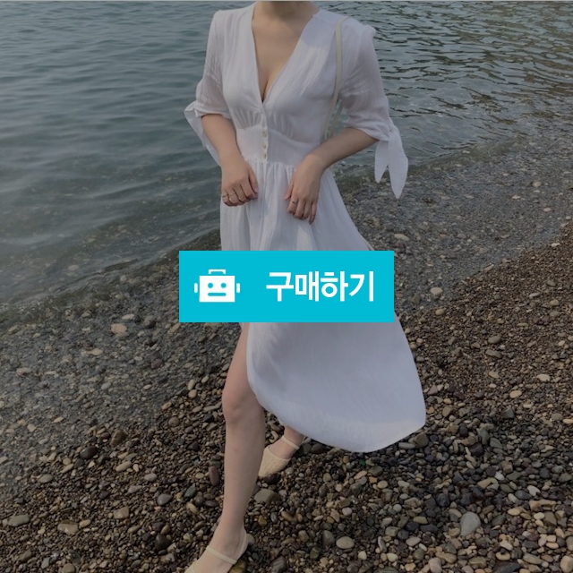 (한정수량) 화이트 리본 원피스 / 케어마일 / 디비디비 / 구매하기 / 특가할인
